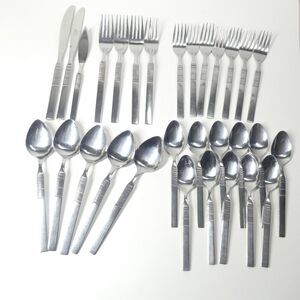 Oneida Northland Northport Stainless Flatware Lot Lines Vintage 30pc Lot